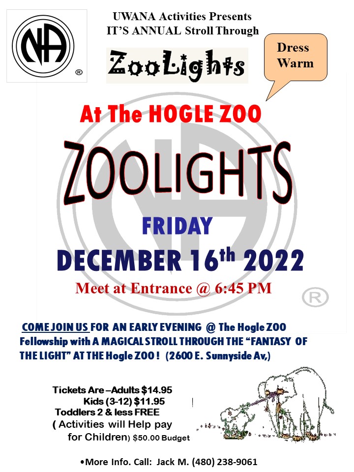 zoo lights event flyer